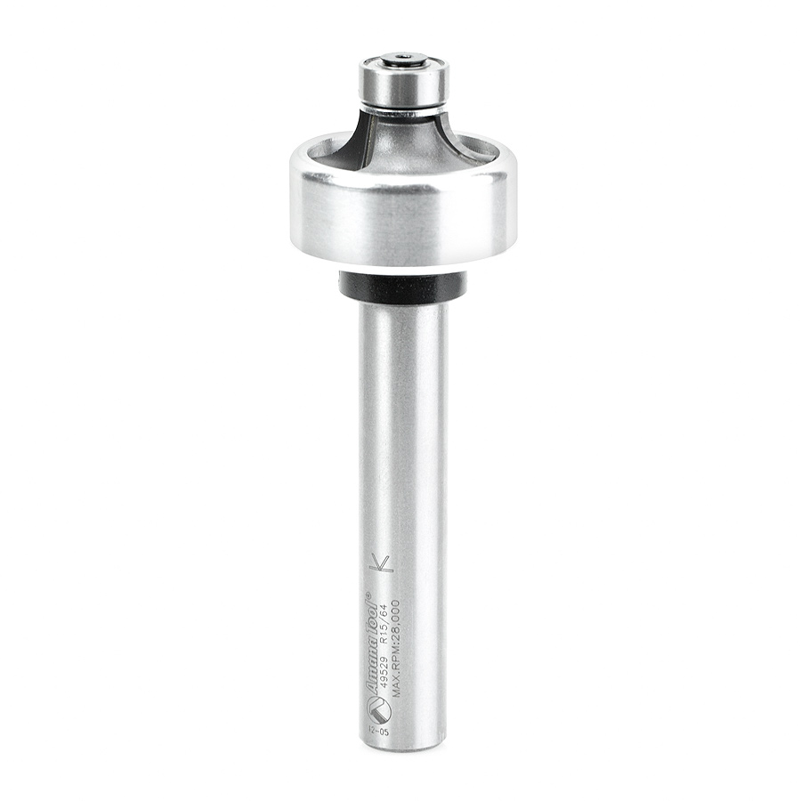 Amana 49529 Carbide Tipped Corner Round 3D 1-1/4 Dia x 15/64 Radius x 1/4 x 1/2 Inch Shank