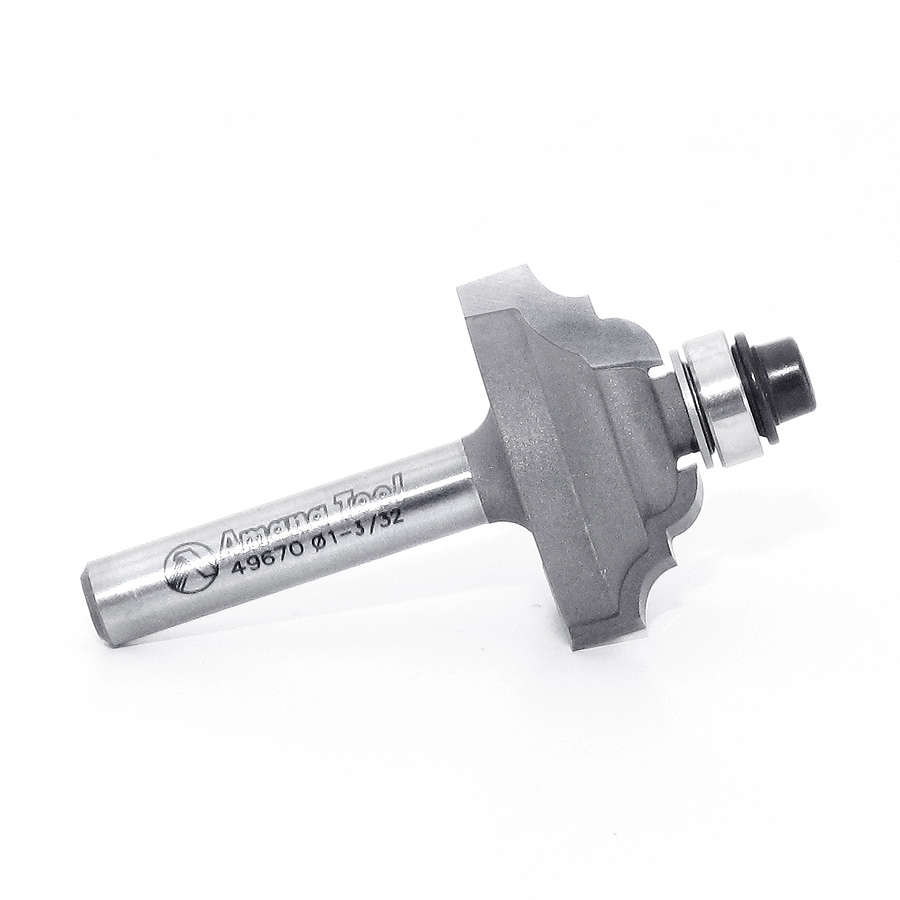 Amana 49670 Carbide Tipped Classical Stile 1-3/32 Dia x 1/2 x 9/64 Radius x 1/4 Inch Shank