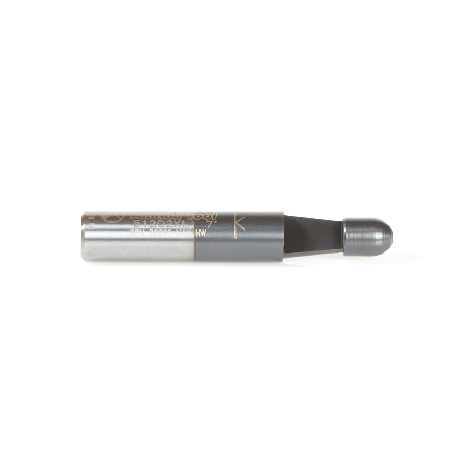 Amana 51202XL High Performance Solid Carbide AlTiN Coated Panel Pilot Bevel Trim 7 Degree x 1/4 Dia x 1/4 x 1/4 Inch Shank 1-Flute