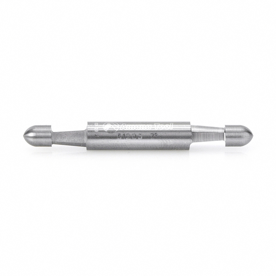 Amana 51203 Solid Carbide Panel Pilot Bevel Trim 7 Degree x 1/4 Dia x 1/4 x 1/4 Inch Shank 1-Flute