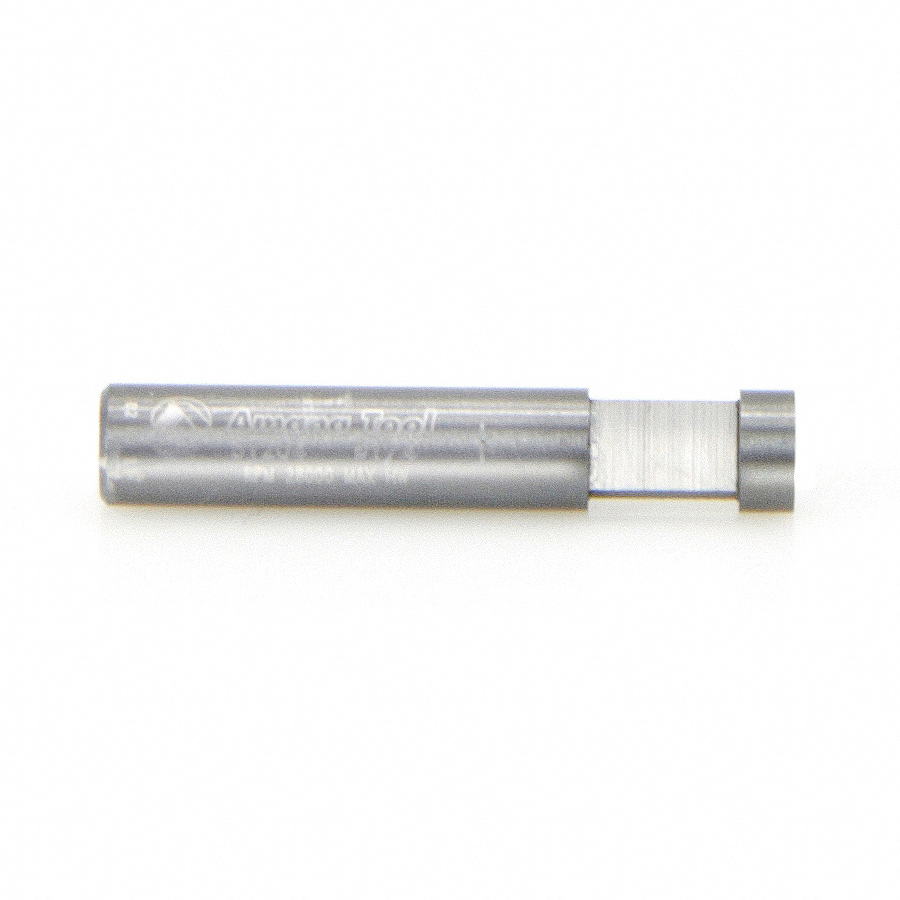 Amana 51204 Solid Carbide Short/Flat Pilot for Dado Clean Out & Dado Cleaning Flush Trim 1/4 Dia x 1/4 x 1/4 Inch Shank x 1-Flute