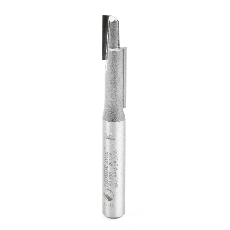 Amana 51300 Carbide Tipped Stagger Tooth Plunge 1/4 Dia x 1 Inch x 1/4 Shank