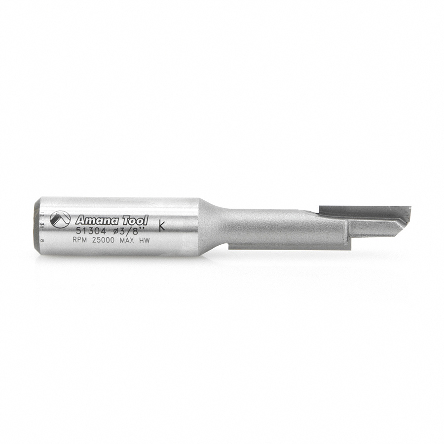 Amana 51304 Carbide Tipped Stagger Tooth Plunge 3/8 Dia x 1-1/2 x 1/2 Inch Shank