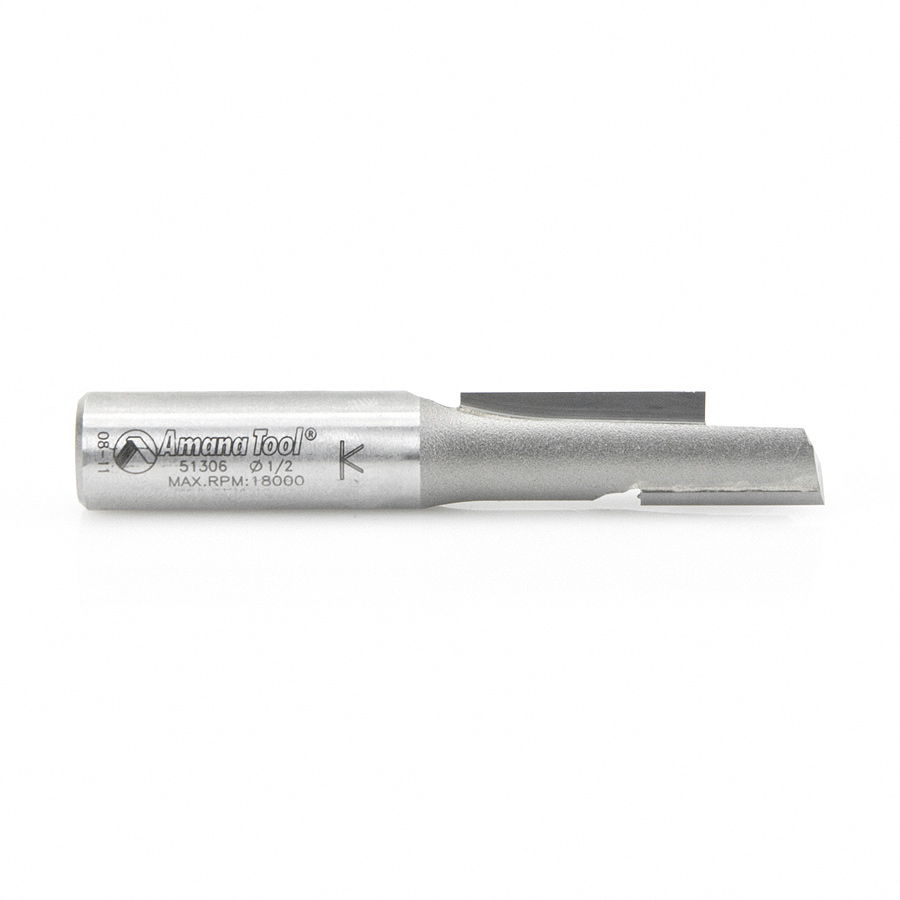 Amana 51306 Carbide Tipped Stagger Tooth Plunge 1/2 Dia x 1-1/2 x 1/2 Inch Shank