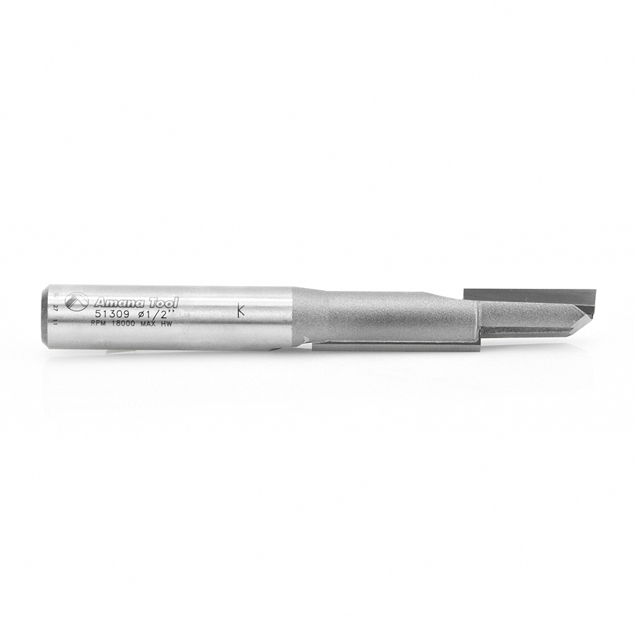 Amana 51309 Carbide Tipped Stagger Tooth Plunge 1/2 Dia x 2-1/8 x 1/2 Inch Shank