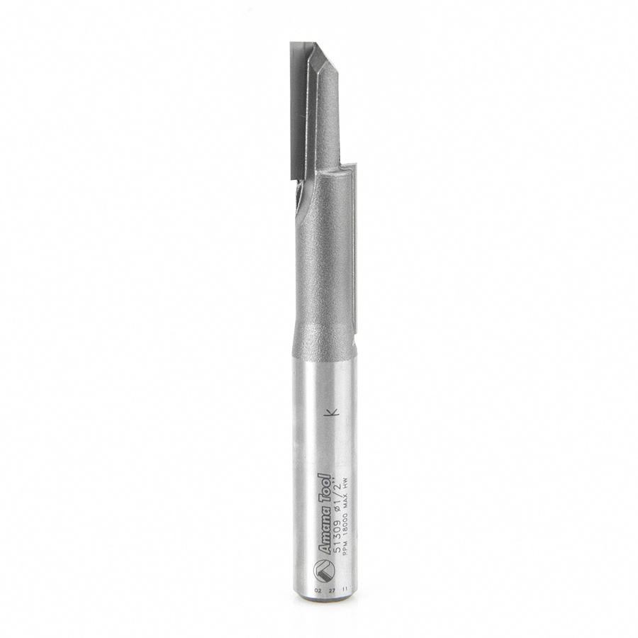 Amana 51309 Carbide Tipped Stagger Tooth Plunge 1/2 Dia x 2-1/8 x 1/2 Inch Shank