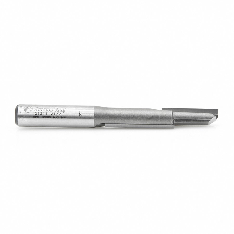 Amana 51311 Carbide Tipped Stagger Tooth Plunge 1/2 Dia x 2-1/2 x 1/2 Inch Shank