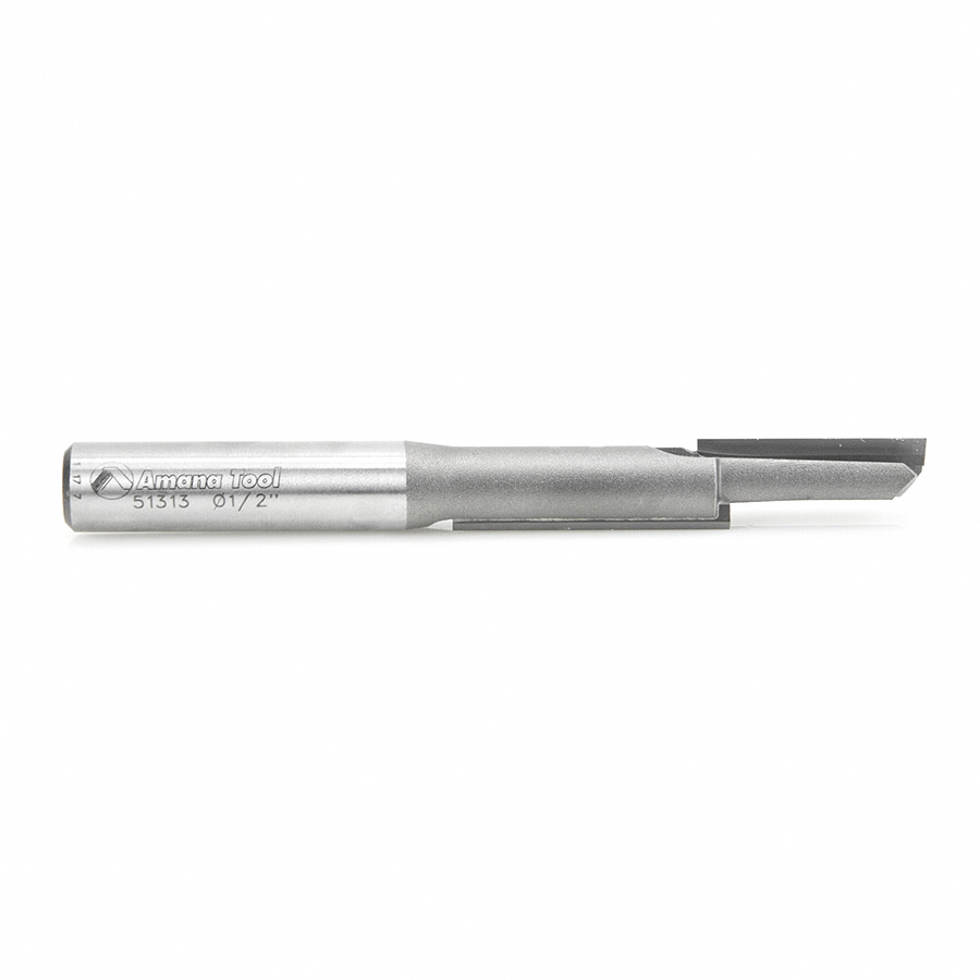 Amana 51313 Carbide Tipped Stagger Tooth Plunge 1/2 Dia x 2-5/8 x 1/2 Inch Shank