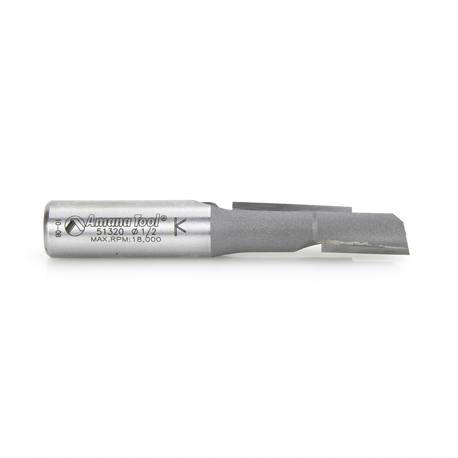 Amana 51320 Carbide Tipped Opposite Shear Staggered Shear Tooth Plunge 1/2 Dia x 1-1/2 x 1/2 Inch Shank