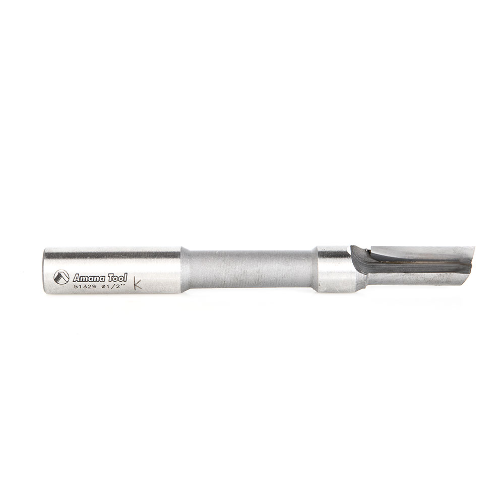 Amana 51329 Carbide Tipped Panel Pilot Plunge with Center Pilot 1/2 Dia x 1-1/16 x 1/2 Inch Shank Single Flute
