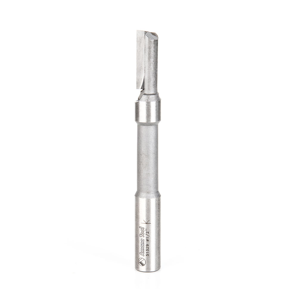 Amana 51329 Carbide Tipped Panel Pilot Plunge with Center Pilot 1/2 Dia x 1-1/16 x 1/2 Inch Shank Single Flute