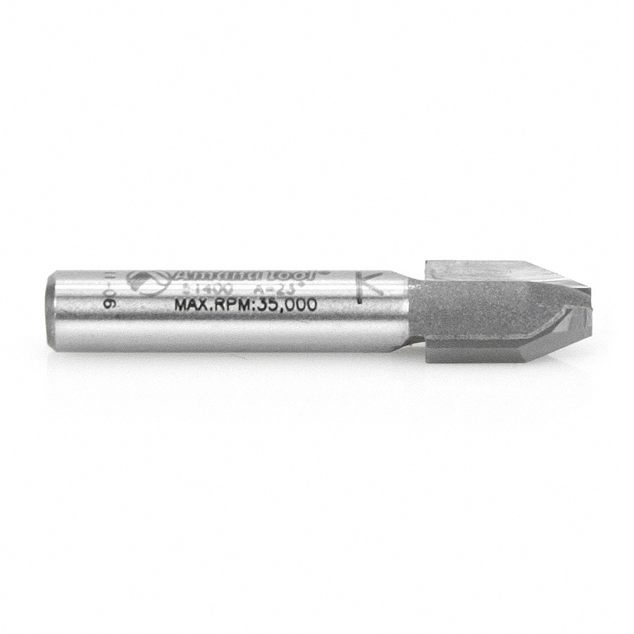 Amana 51400 Carbide Tipped Combination Bevel/Flush Laminate Trim 22.5 Deg x 11/32 Dia x 1/2 x 1/4 Inch Shank