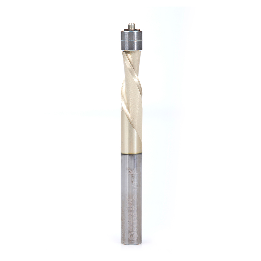 Amana 51430-Z Solid Carbide InVectra Aluminum Laminate Trim ZrN Coated 1/4 Dia x 5/8 x 1/4 Inch Shank