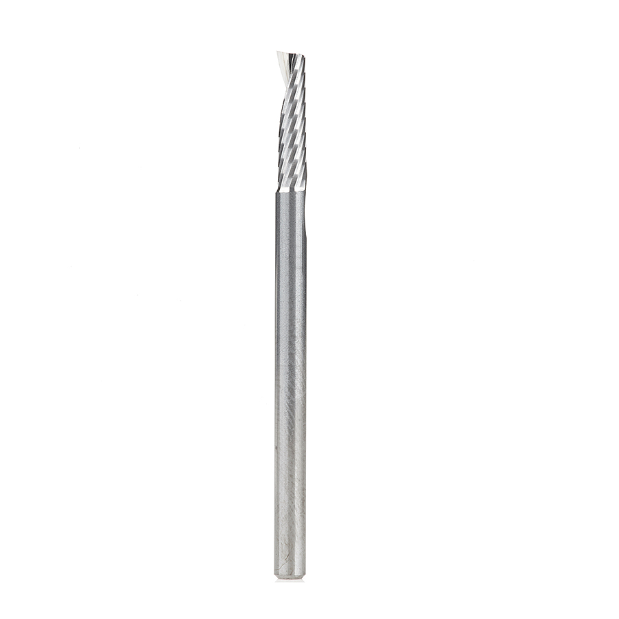 Amana 51459 Solid Carbide CNC Spiral 'O' Flute, Aluminum Cutting 1/8 Dia x 1/2 x 1/8 Shank Up-Cut
