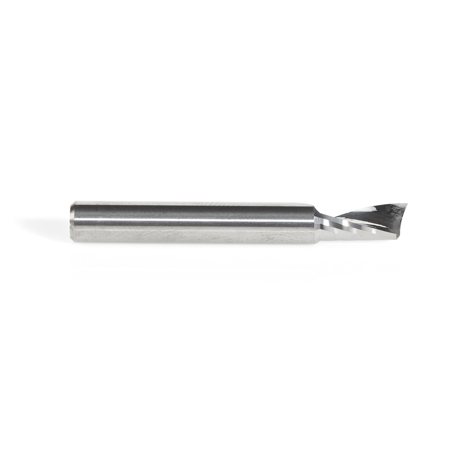 Amana 51475 Solid Carbide CNC Spiral 'O' Single Flute, Aluminum Cutting 3/16 Dia x 3/8 x 3/16 Shank x 1-1/2 Inch Long Up-Cut Router Bit