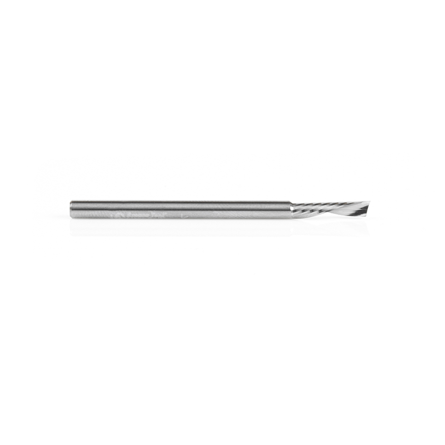 Amana 51501 Solid Carbide CNC Spiral 'O' Flute, Aluminum Cutting 1/8 Dia x 1/2 x 1/8 Shank Down-Cut