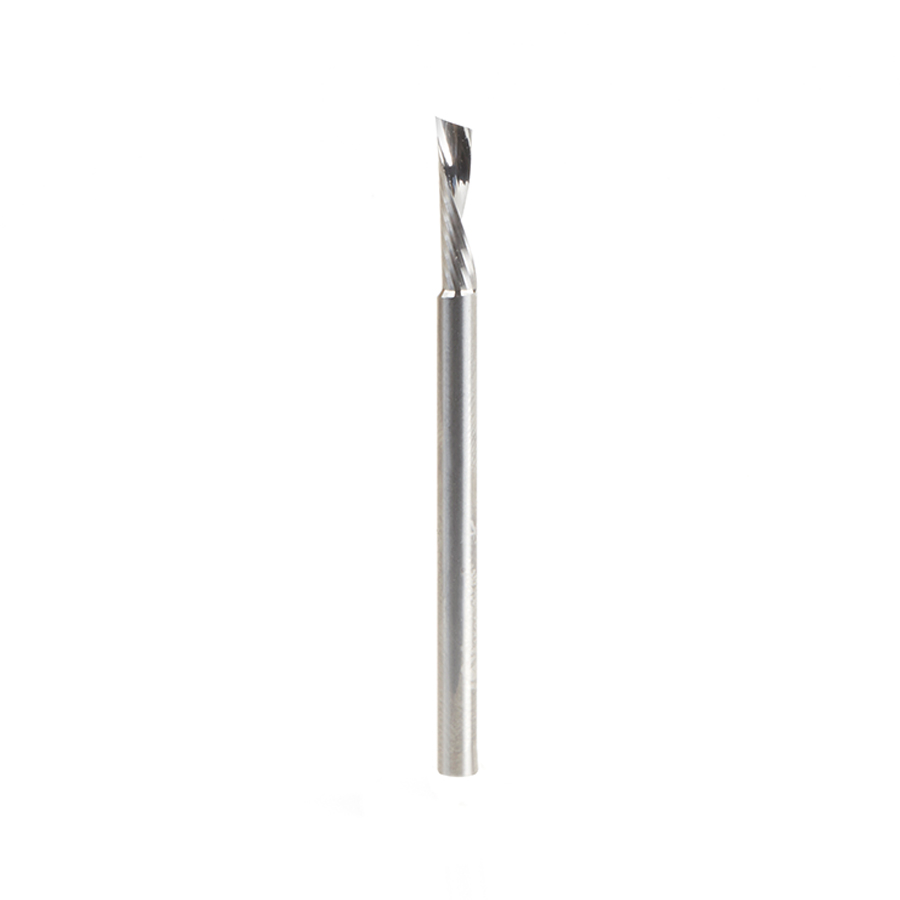 Amana 51501 Solid Carbide CNC Spiral 'O' Flute, Aluminum Cutting 1/8 Dia x 1/2 x 1/8 Shank Down-Cut
