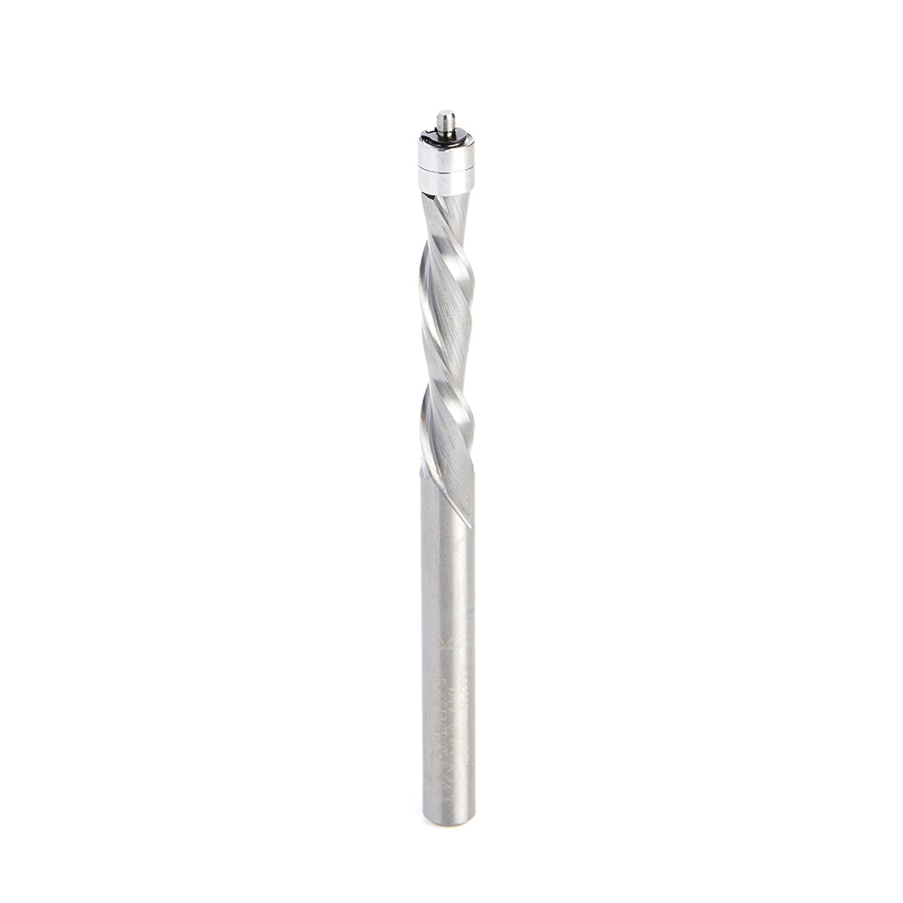 Amana 51520 Solid Carbide Aluminum Cutting Flush Trim Spiral Down-Cut 1/4 Dia x 1-1/4 x 1/4 Inch Shank