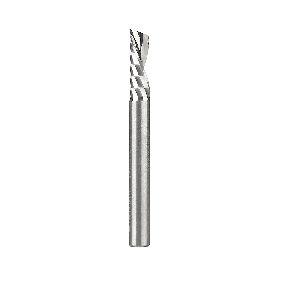 Amana 51524 Solid Carbide CNC Spiral 'O' Flute, Plastic Cutting 1/4 Dia x 3/4 x 1/4 Inch Shank Down-Cut