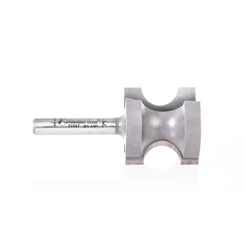 Amana 51547 Carbide Tipped Bullnose 1/4 Radius x 1-1/8 Dia x 1 x 1/4 Inch Shank