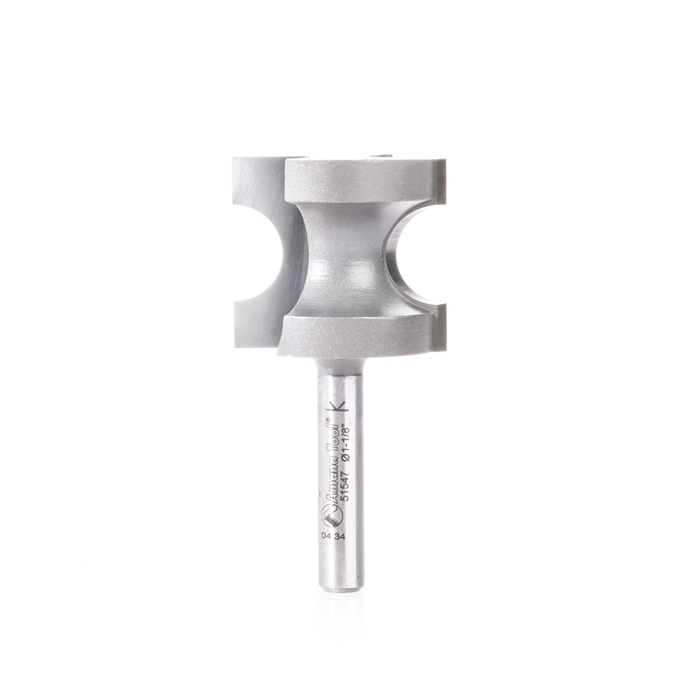 Amana 51547 Carbide Tipped Bullnose 1/4 Radius x 1-1/8 Dia x 1 x 1/4 Inch Shank