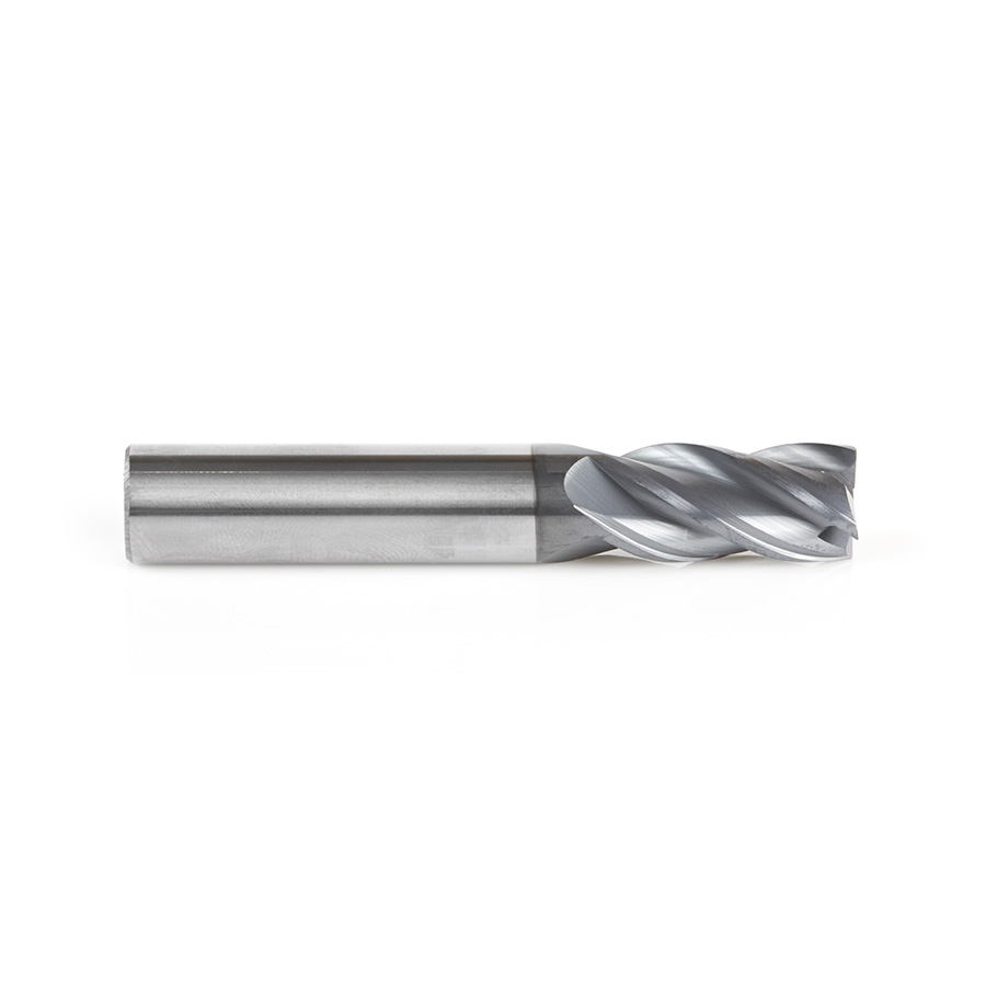 Amana 51597 CNC Variable Helix Spiral Square Bottom 1/2 Dia x 1 x 1/2 Shank Solid Carbide AlTiN Coated End Mill