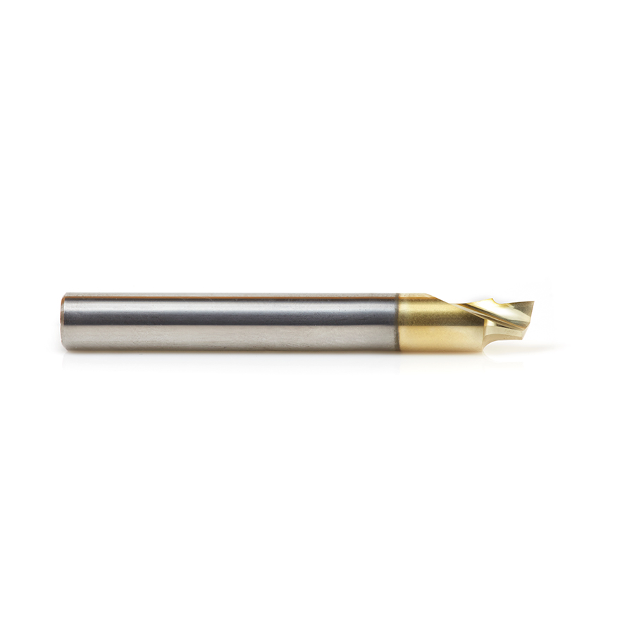Amana 51622 Solid Carbide Aluminum Cutting 3/64 Radius Edge x 3/16 Dia x 1/8 x 1/4 Shank ZrN Coated Up-Cut End Mill