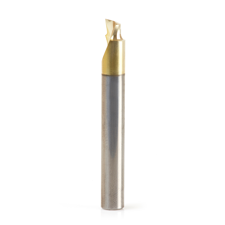 Amana 51622 Solid Carbide Aluminum Cutting 3/64 Radius Edge x 3/16 Dia x 1/8 x 1/4 Shank ZrN Coated Up-Cut End Mill