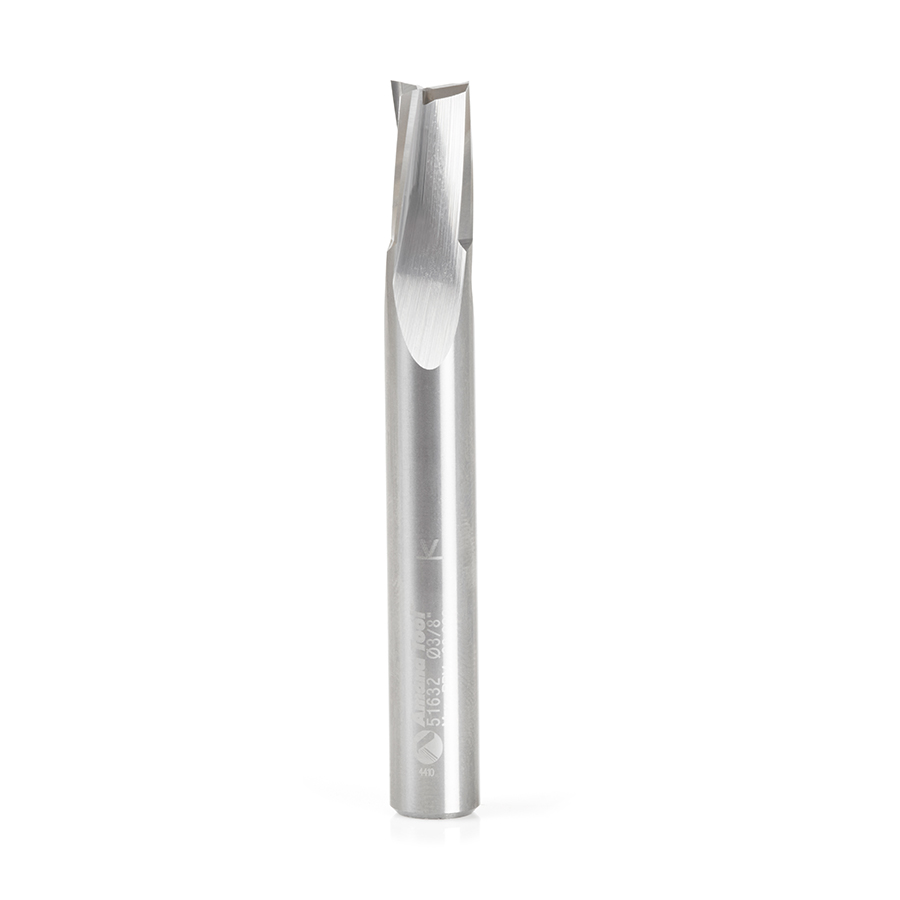 Amana 51632 Solid Carbide Spiral Finisher 3/8 Dia x 5/8 x 3/8 Shank Up-Cut Router Bit