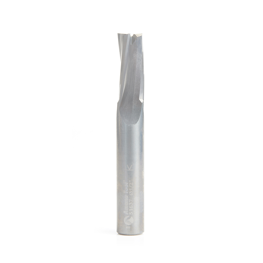 Amana 51637 Solid Carbide Spiral Finisher 1/2 Dia x 1-1/8 x 1/2 Shank Up-Cut Router Bit