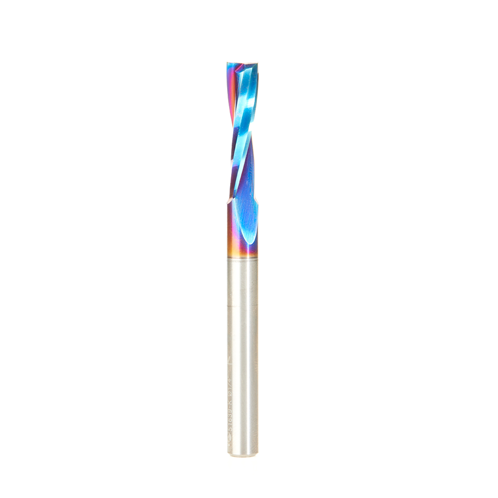 Amana 51639-K Solid Carbide Spektra, Extreme Tool Life Coated Spiral Finisher 1/4 Dia x 1 x 1/4 Shank Up-Cut Router Bit