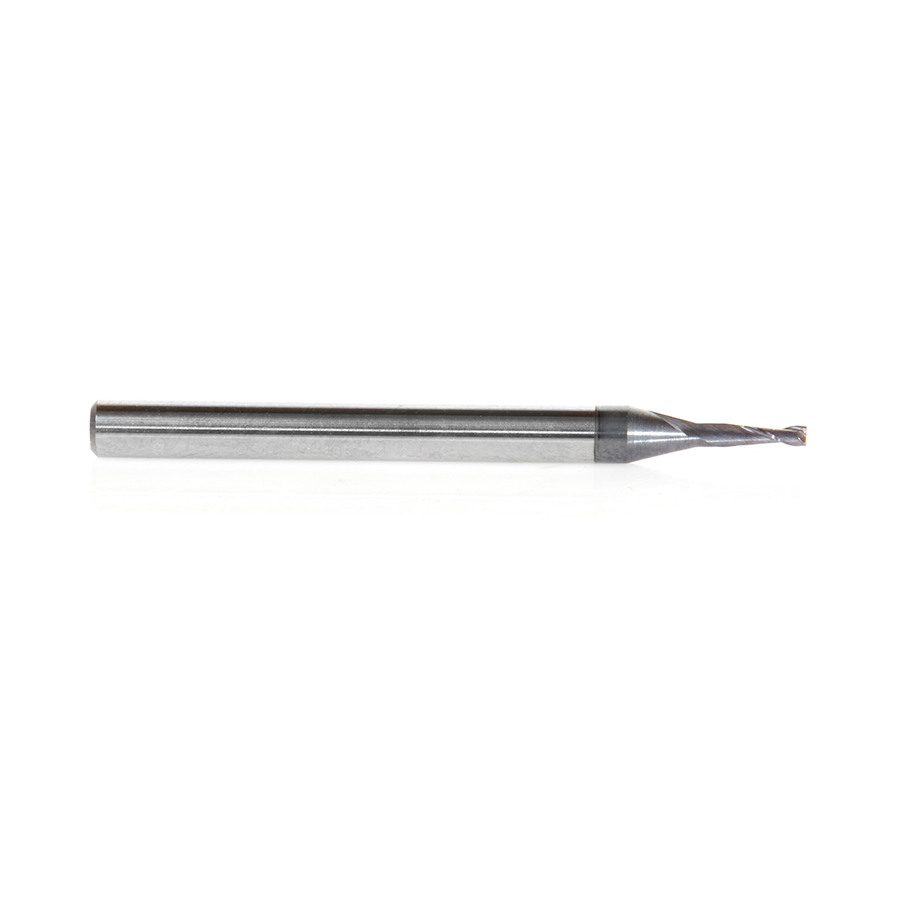 Amana 51667 AlTiN Coated CNC Steel, Stainless Steel & Composite Square Mini End Mill 0.045 Dia x 0.135 x 1/8 Shank