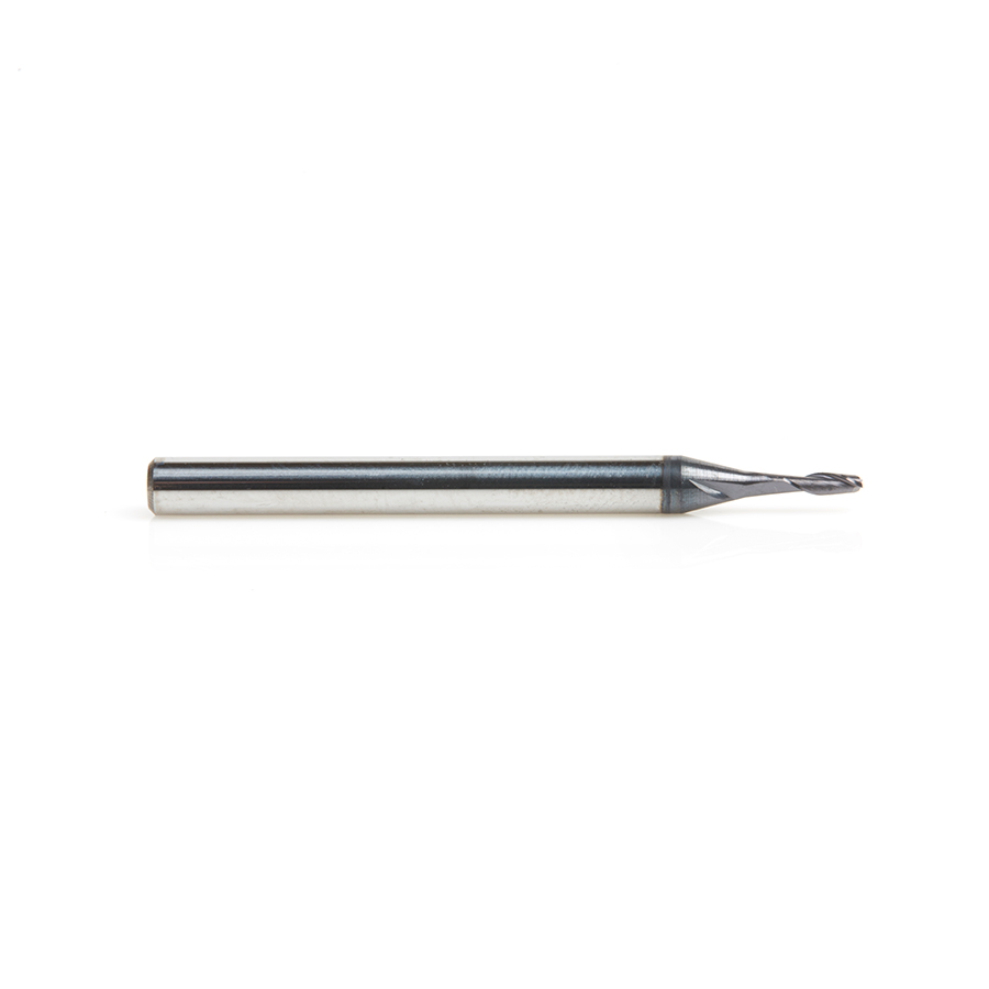 Amana 51668 AlTiN Coated CNC Steel, Stainless Steel & Composite Square Mini End Mill 0.050 Dia x 0.174 x 1/8 Shank