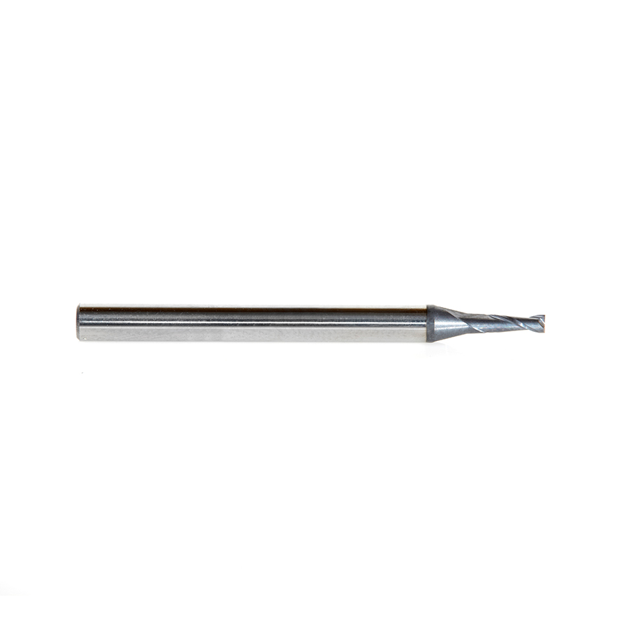 Amana 51679 AlTiN Coated CNC Steel, Stainless Steel & Composite Square Mini End Mill 0.060 Dia x 0.360 x 1/8 Shank