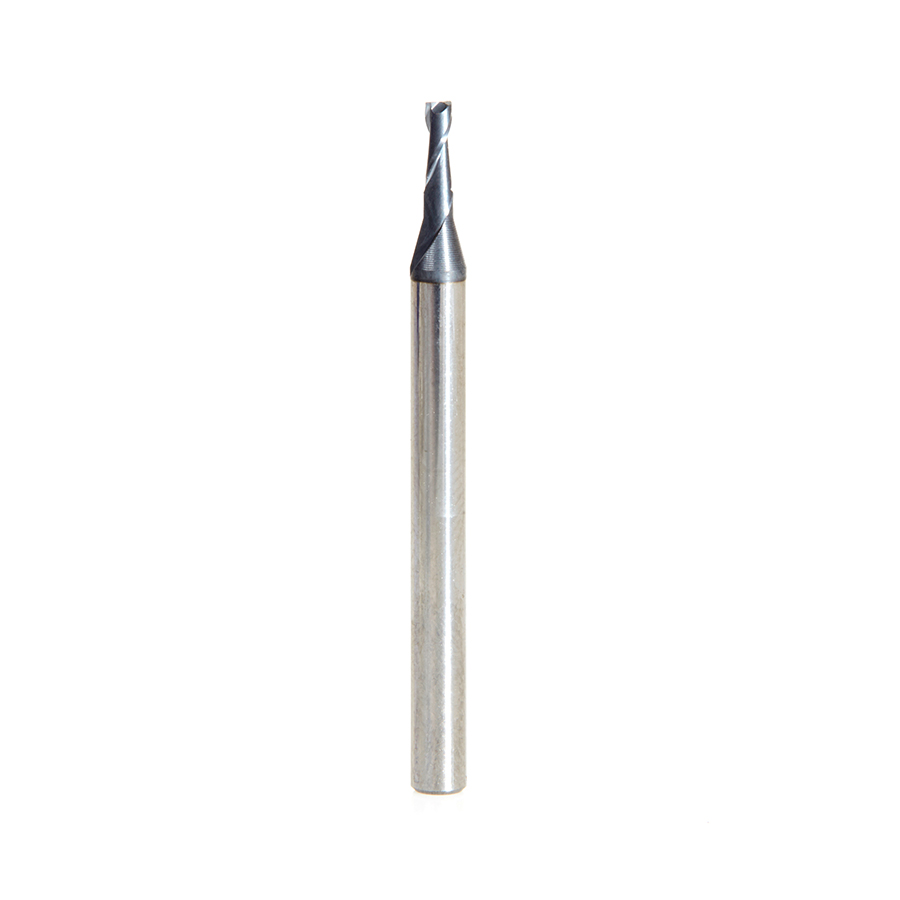 Amana 51679 AlTiN Coated CNC Steel, Stainless Steel & Composite Square Mini End Mill 0.060 Dia x 0.360 x 1/8 Shank