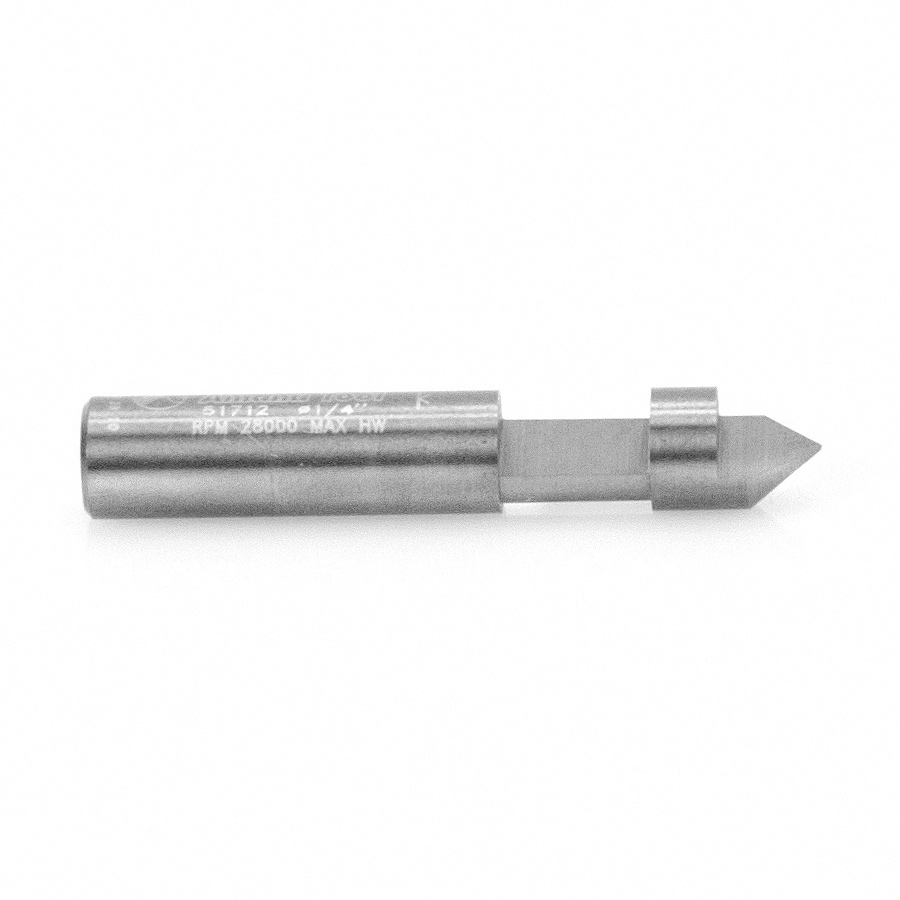 Amana 51712 Solid Carbide Hole and Flush Cut 1/4 Dia x 1/4 x 1/4 Inch Shank