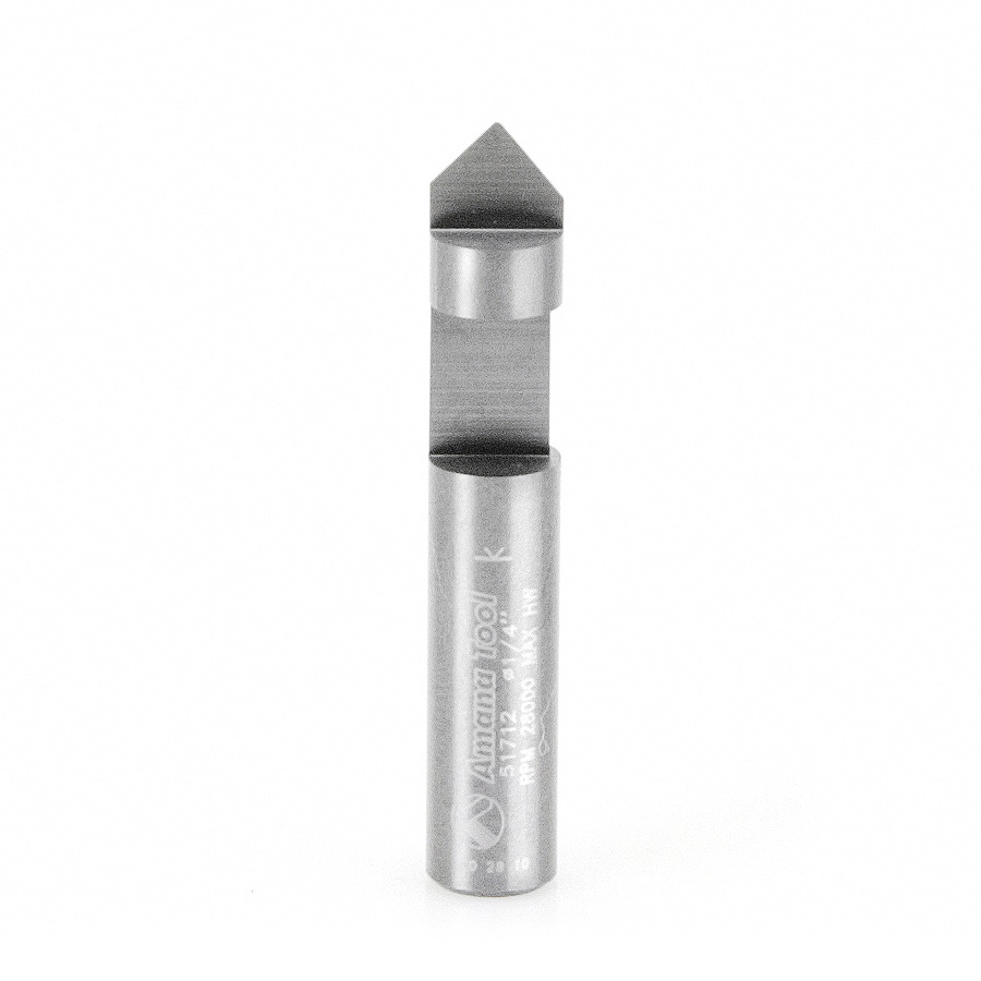 Amana 51712 Solid Carbide Hole and Flush Cut 1/4 Dia x 1/4 x 1/4 Inch Shank