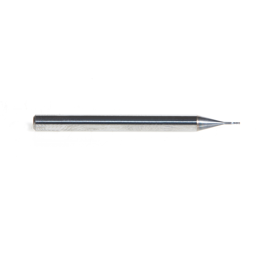 Amana 51720 AlTiN Coated CNC Steel, Stainless Steel & Composite Square Mini End Mill 0.015 Dia x 0.045 x 1/8 Shank