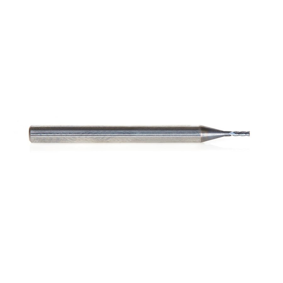 Amana 51724 AlTiN Coated CNC Steel, Stainless Steel & Composite Square Mini End Mill 0.035 Dia x 0.105 x 1/8 Shank