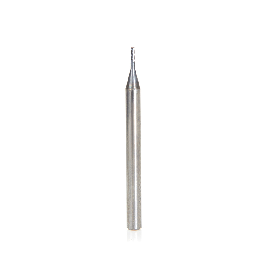 Amana 51724 AlTiN Coated CNC Steel, Stainless Steel & Composite Square Mini End Mill 0.035 Dia x 0.105 x 1/8 Shank
