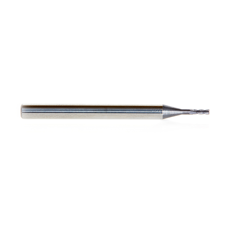 Amana 51725 AlTiN Coated CNC Steel, Stainless Steel & Composite Square Mini End Mill 0.040 Dia x 0.120 x 1/8 Shank
