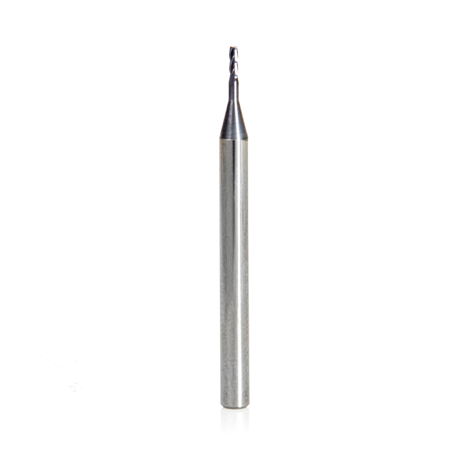 Amana 51725 AlTiN Coated CNC Steel, Stainless Steel & Composite Square Mini End Mill 0.040 Dia x 0.120 x 1/8 Shank