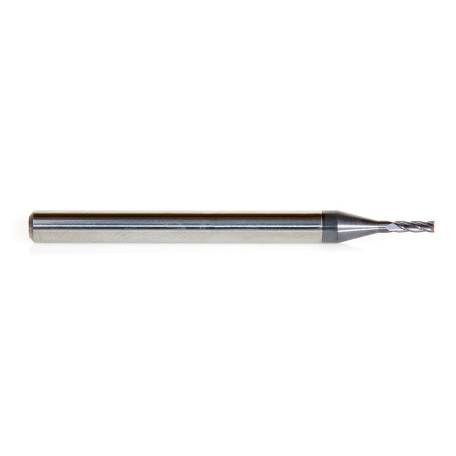 Amana 51726 AlTiN Coated CNC Steel, Stainless Steel & Composite Square Mini End Mill 0.045 Dia x 0.135 x 1/8 Shank