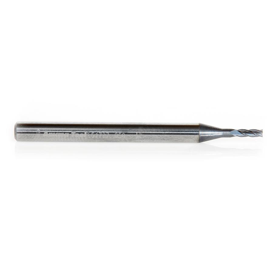 Amana 51727 AlTiN Coated CNC Steel, Stainless Steel & Composite Square Mini End Mill 0.050 Dia x 0.174 x 1/8 Shank
