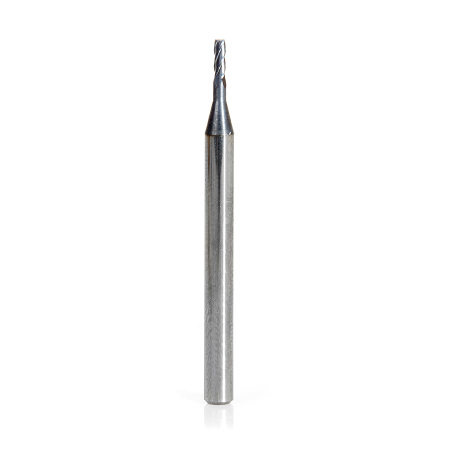 Amana 51727 AlTiN Coated CNC Steel, Stainless Steel & Composite Square Mini End Mill 0.050 Dia x 0.174 x 1/8 Shank
