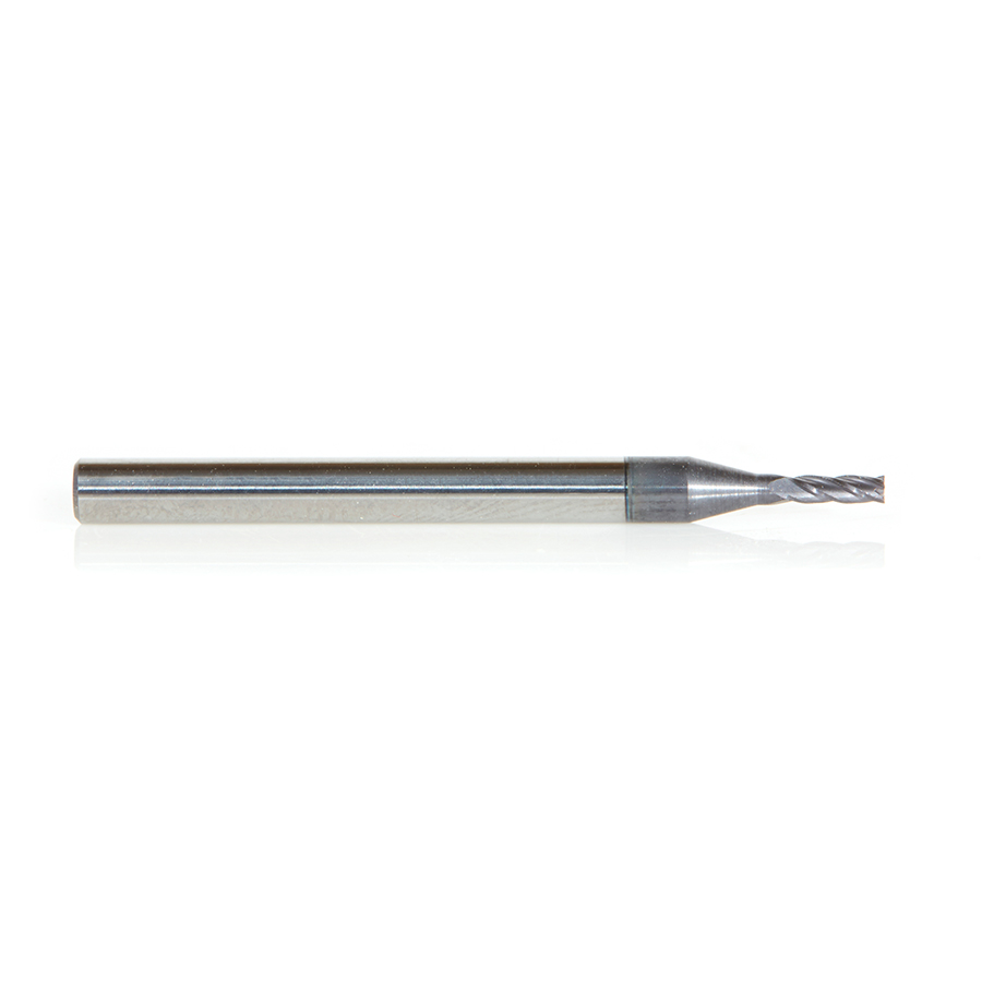 Amana 51728 AlTiN Coated CNC Steel, Stainless Steel & Composite Square Mini End Mill 0.055 Dia x 0.267 x 1/8 Shank