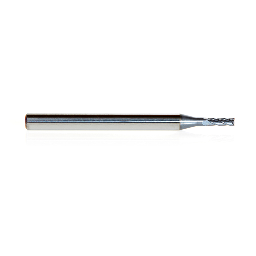Amana 51729 AlTiN Coated CNC Steel, Stainless Steel & Composite Square Mini End Mill 0.060 Dia x 0.360 x 1/8 Shank