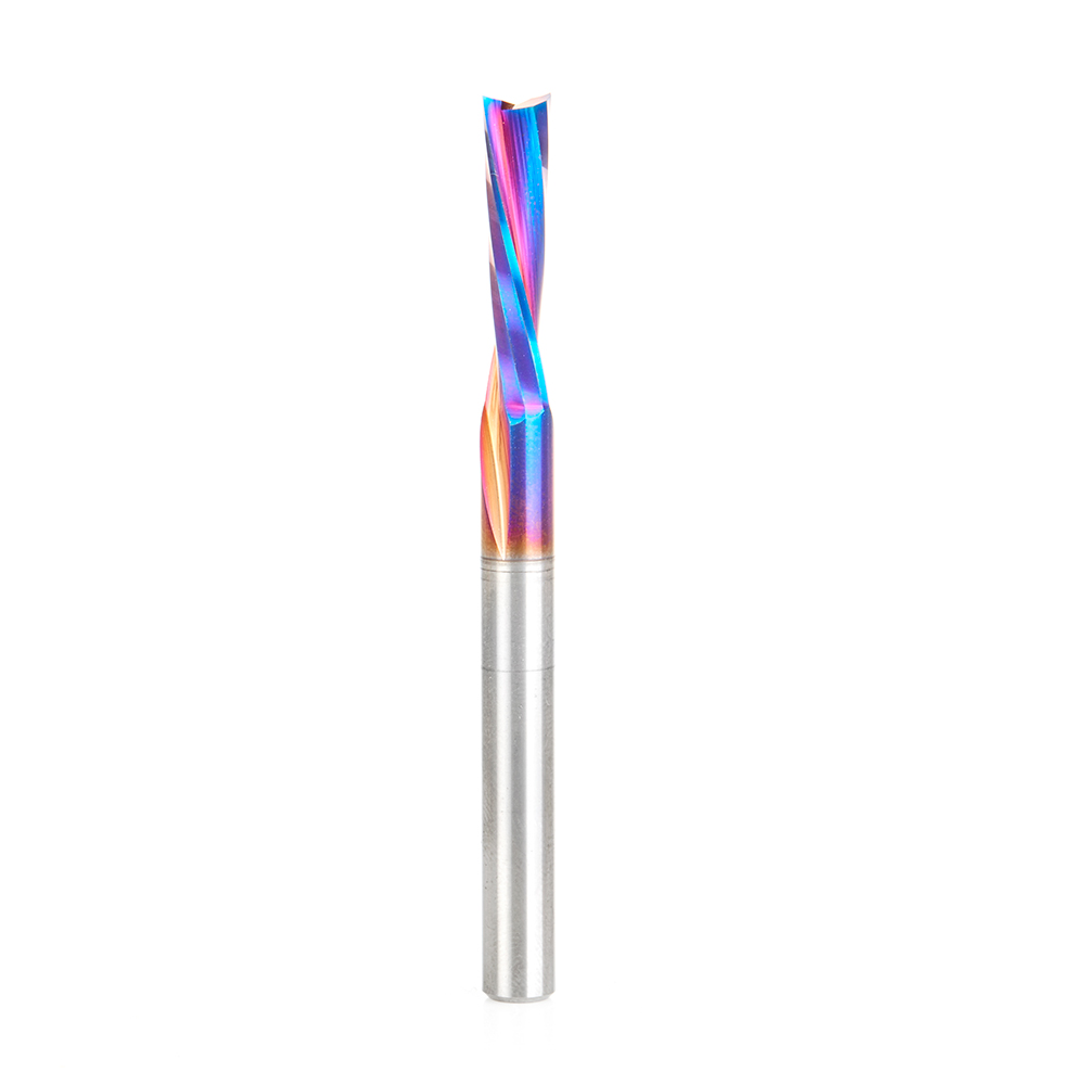 Amana 51734-K Solid Carbide Spektra, Extreme Tool Life Coated Spiral Finisher 1/4 Dia x 1 x 1/4 Shank Down-Cut Router Bit