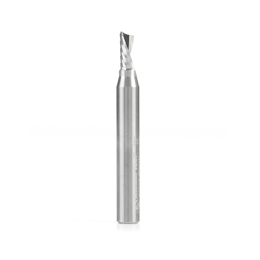 Amana 51773 Solid Carbide CNC Spiral 'O' Flute, Aluminum Cutting 3/16 Dia x 3/8 x 1/4 Inch Shank Down-Cut