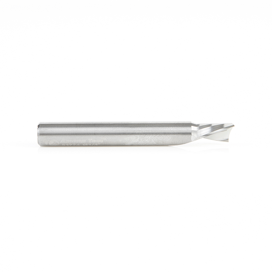 Amana 51774 Solid Carbide CNC Spiral 'O' Flute, Aluminum Cutting 1/4 Dia x 3/8 x 1/4 Inch Shank Down-Cut
